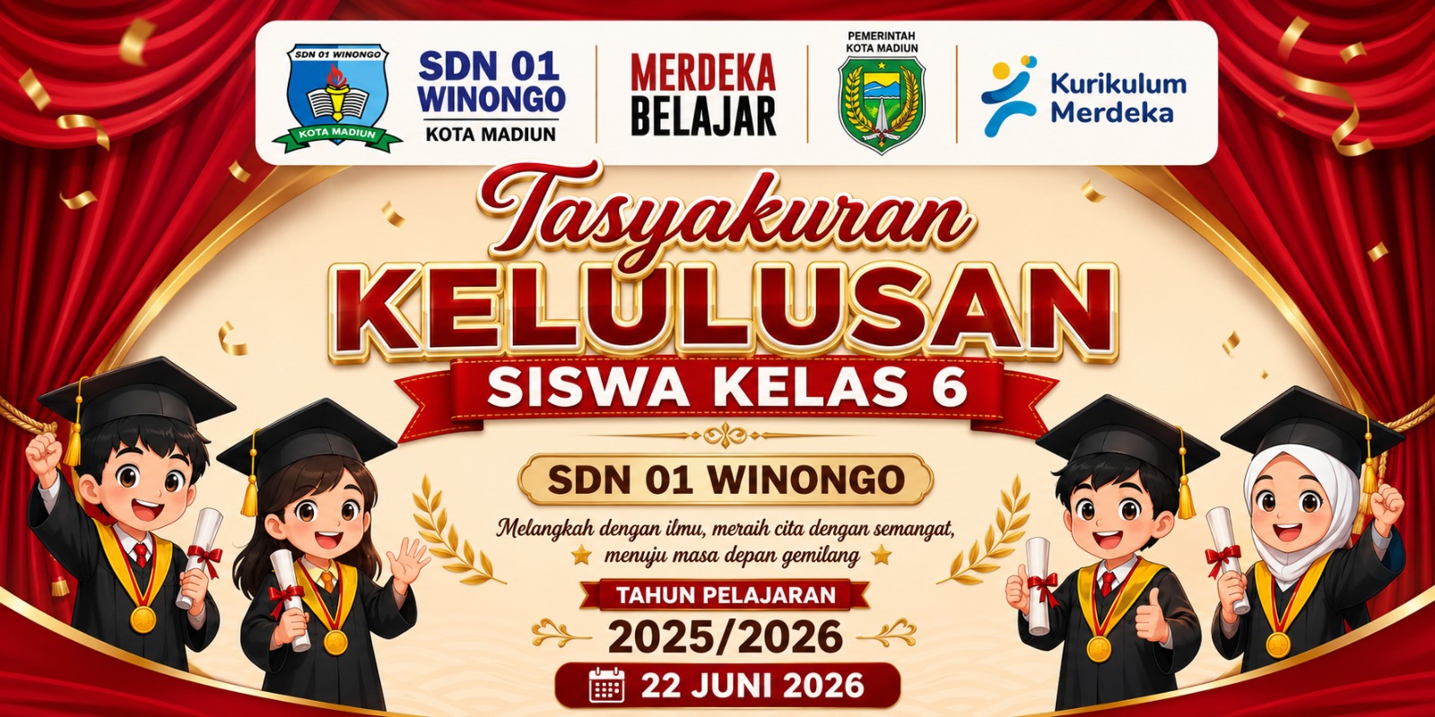 TASYAKURAN DAN PELEPASAN SISWA SISWI KELAS 6
